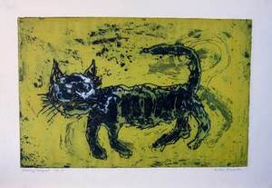Prowling Pussycat a fine art print by Arthur Secunda